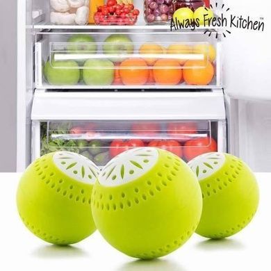 Шарики поглотители в холодильник для удаления запаха Fridge Balls 3 шт.