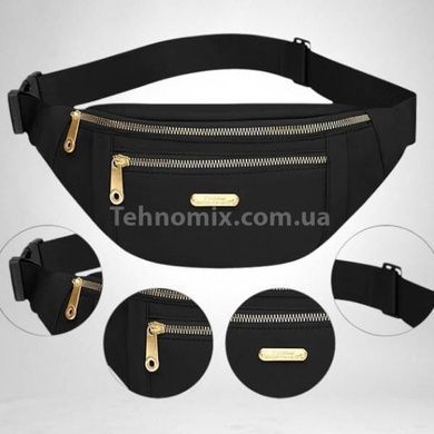 Сумка жіноча бананка Womens backpack XL-1211 Чорна