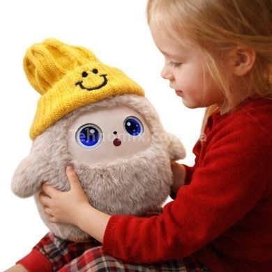 Игрушка мягкая интерактивная с искусственным интеллектом Smart AI Plush Nunu Коричневая