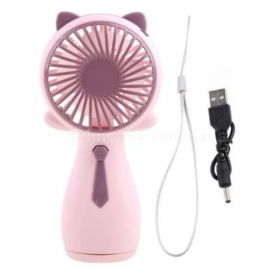 Вентилятор ручний портативний Hand Held Рожевий