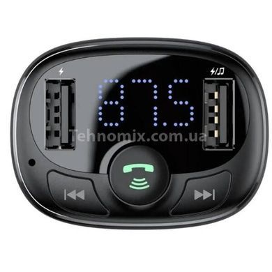 АЗУ з FM-модулятором Baseus T Shaped S-09A Bluetooth MP3 Player (Standard Edition) Чорний