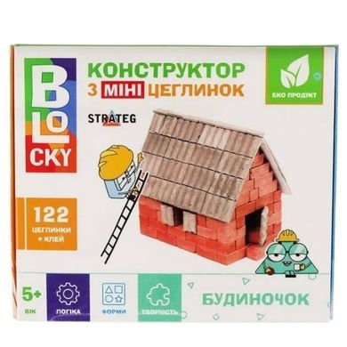 Конструктор Домик из кирпичиков 122 детали BLOCKY 31014 Разноцветный
