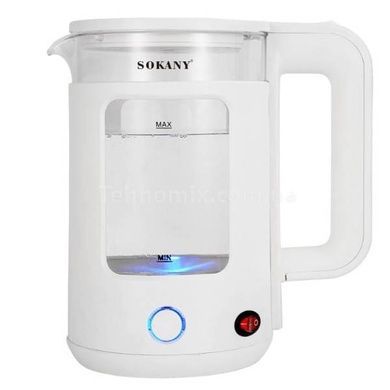 Чайник електричний 2.2л 1500Вт Sokany SK-SH-1064 Білий