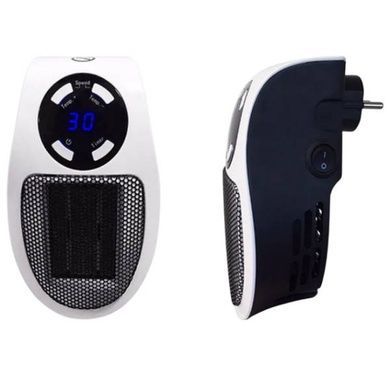 Обігрівач електричний 500w настінний з пультом 220-240В 11.5х11х7.5см Portable Heater Білий
