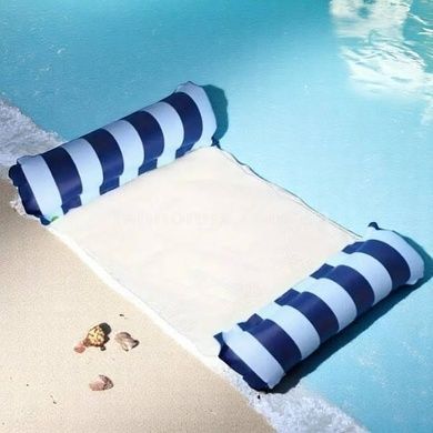 Гамак водный надувной Pool Loungers Белый с синим