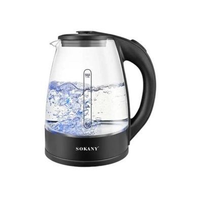Электрочайник с подсветкой стеклянный 1,8л 1500Вт SOKANY SK-09068
