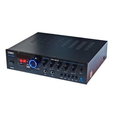 Усилитель звука с пультом управления AMP 398 BT UKC Черный