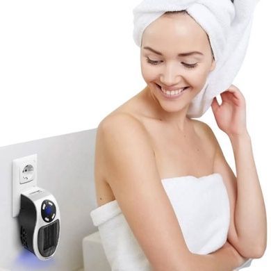 Обігрівач електричний 500w настінний з пультом 220-240В 11.5х11х7.5см Portable Heater Білий