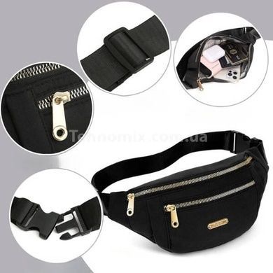 Сумка жіноча бананка Womens backpack XL-1211 Чорна