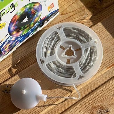 Гирлянда музыкальная 100LED USB 10м SF-3 Теплый свет