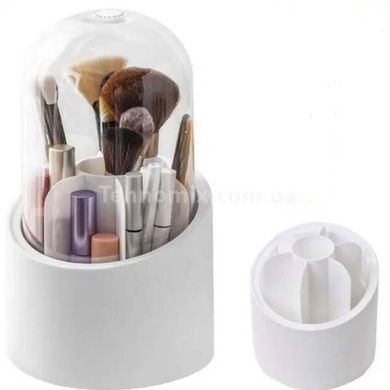 Органайзер, що обертається для зберігання косметики Makeup brush storage Білий