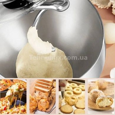Миксер с чашей из нержавеющей стали 4,5л 1300Вт R.6601B 4.5L RAF Черный с серым