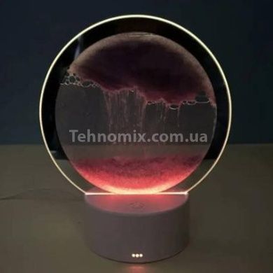 Лампа настільна Пісочні гори 3D RGB нічник з USB Червоний пісок