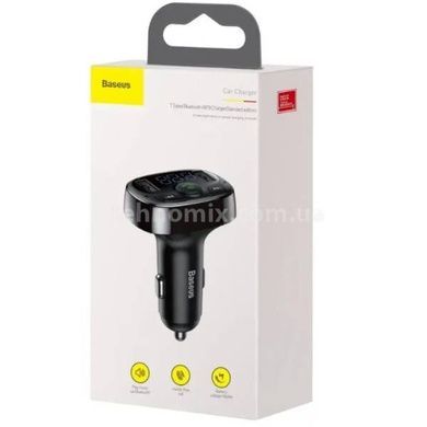 АЗУ з FM-модулятором Baseus T Shaped S-09A Bluetooth MP3 Player (Standard Edition) Чорний