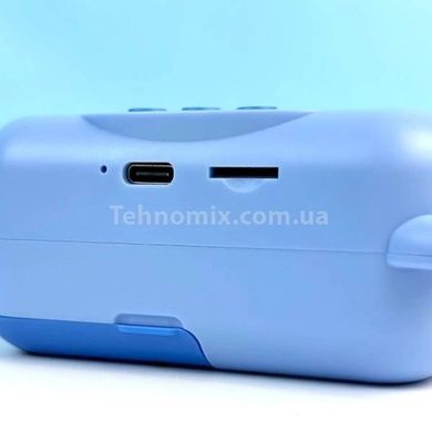 Фотоаппарат моментальной печати детский Сова D2 М-2087 Голубая