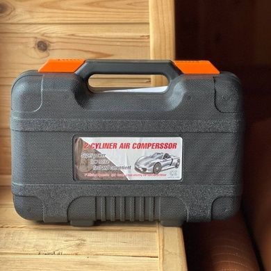 Набір дорожній компресор та інструменти в кейсі Air pump BOHAO Чорний