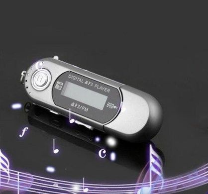 MP3 плеєр TD06 з екраном + радіо довгий Сірий