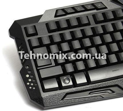 Клавиатура светодиодная игровая Keyboard LED M200 Черная
