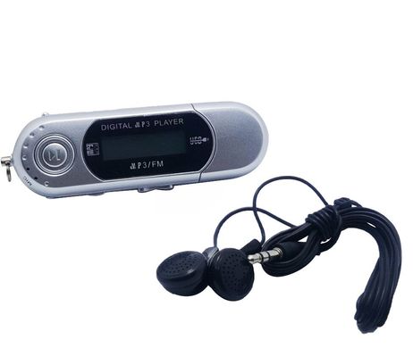 MP3 плеєр TD06 з екраном + радіо довгий Сірий