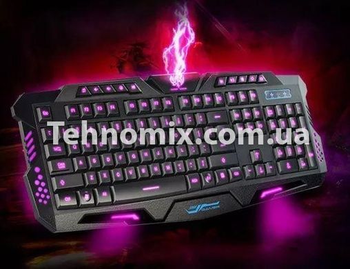Клавиатура светодиодная игровая Keyboard LED M200 Черная