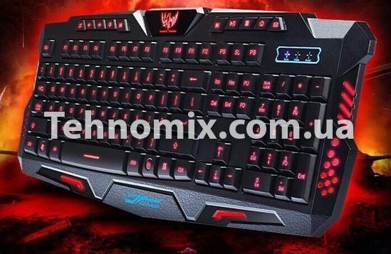 Клавиатура светодиодная игровая Keyboard LED M200 Черная