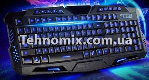 Клавиатура светодиодная игровая Keyboard LED M200 Черная