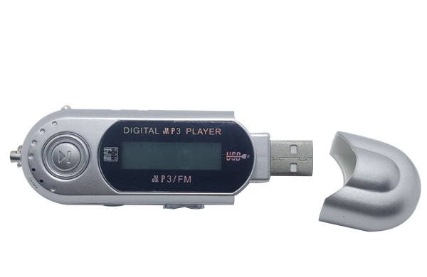 MP3 плеер TD06 с экраном+радио длинный Серый