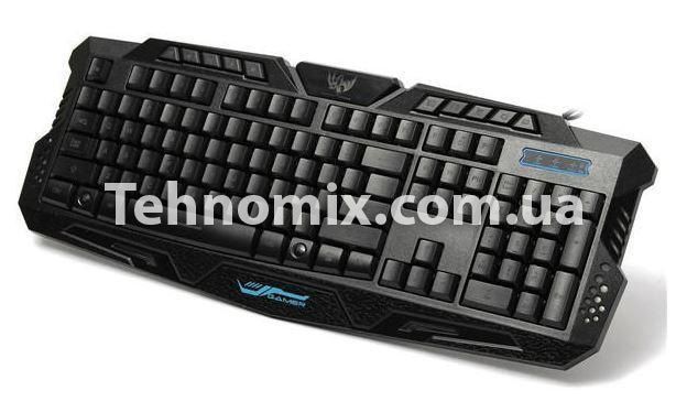 Клавиатура светодиодная игровая Keyboard LED M200 Черная