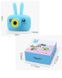 Дитячий фотоапарат Baby Photo Camera Rabbit з автофокусом Х-500 Блакитний + Подарунок Пластилін