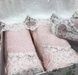 Рушники Pupilla Venit 3D Мереживо 50х90см Бамбук набір 6шт