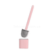 Щётка для унитаза силиконовая плоская Toilet Brush Розовая