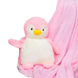 Игрушка-подушка Пингвин с пледом 3 в 1 Розовый