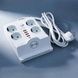 Удлинитель сетевой фильтр с беспроводной зарядкой 5м LED, 4-220V, 4-USB, 2-PD Type-C PNS-07 Белый