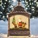 Новорічний нічник Урожай ліхтар Санта за столом XMAS WDL-24072D Коричневий