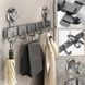 Настінний органайзер з гачками Storage rack AND 101-20 Чорний