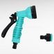 Шланг поливочный растягивающийся 22,5м с насадкой для полива EXPANDABLE GARDEN HOSE K-75FT Бирюзовый