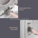 Щётка для унитаза силиконовая плоская Toilet Brush Розовая