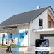 Камера видеонаблюдения с 3 линзами обзор 360 Wi-Fi Серая