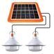 Комплект для освещения солнечная панель + 2 светильника Solar Белый