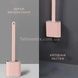 Щётка для унитаза силиконовая плоская Toilet Brush Розовая