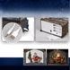 Новорічний нічник Урожай ліхтар Санта за столом XMAS WDL-24072D Коричневий