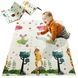 Детский развивающий термоковрик "Зоопарк - Ростомер" 120*180*0,8 см