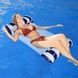 Гамак водный надувной Pool Loungers Белый с синим