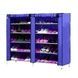 Тканевый двойной шкаф для обуви Shoe Cabinet 5 Layer 6510 Синий
