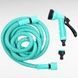 Шланг поливочный растягивающийся 22,5м с насадкой для полива EXPANDABLE GARDEN HOSE K-75FT Бирюзовый