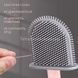 Щётка для унитаза силиконовая плоская Toilet Brush Розовая