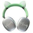 Бездротові навушники Bluetooth з котячими вушками LED SP-20A Зелені
