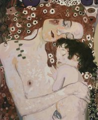 Картина по номерам Ms 8112 Климт "Мать и дитя" 40*50 см в коробке