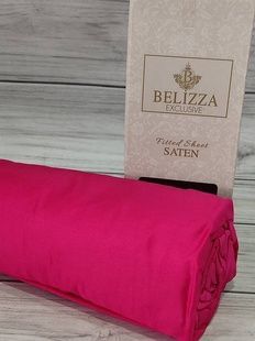 Простирадло на гумці з наволочками Belizza Fusya 160х200см Сатин