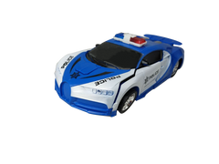 Машинка Трансформер Bugatti Police Robot Car Size 1:18 синяя